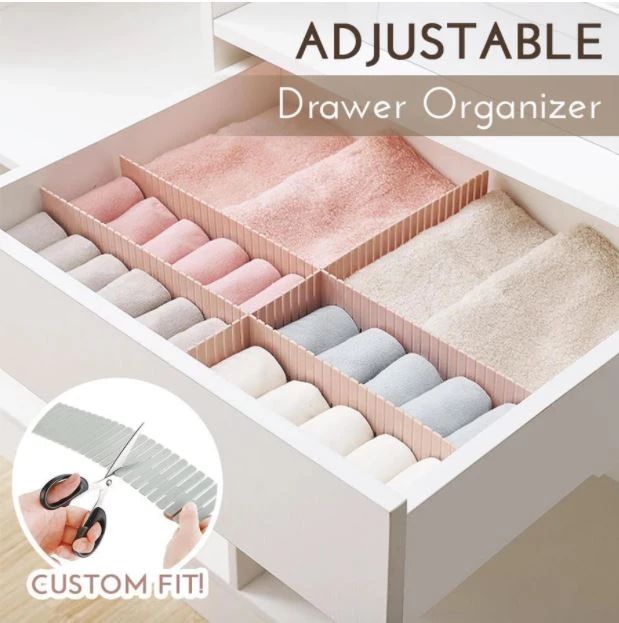 Free Combination Adjustable Drawer Organizer (Set of 4)