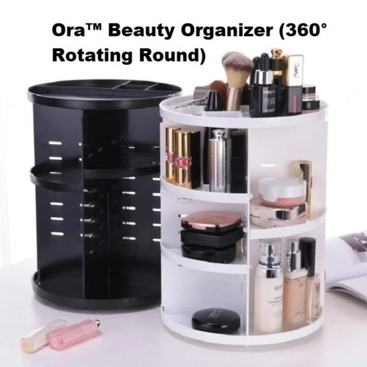 Ora™ Beauty Organizer (360° Rotating Round)
