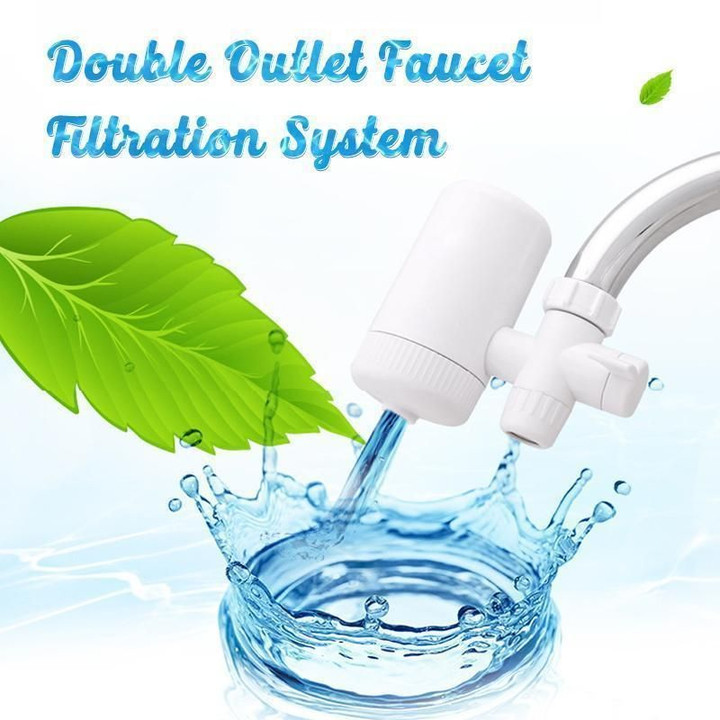 Double Outlet Faucet Filtration System