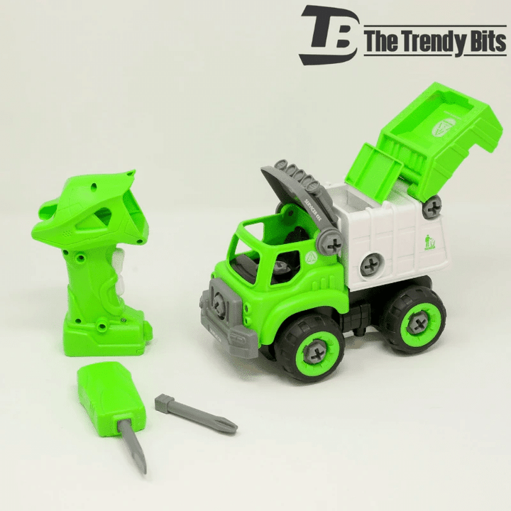 DIY Recycling Truck With 2-in-1 Remote Control And Electric Drill