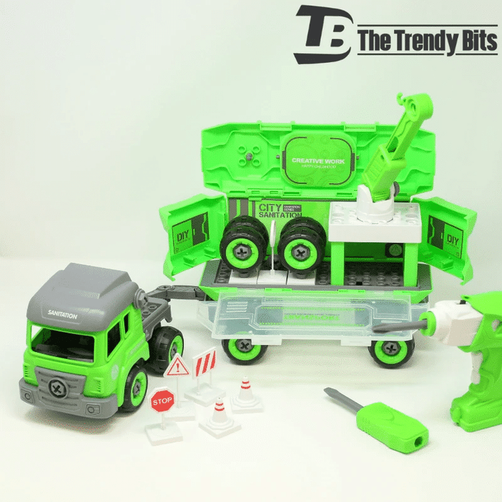 DIY Mobile Command Truck With 2-in-1 Remote Control And Electric Drill