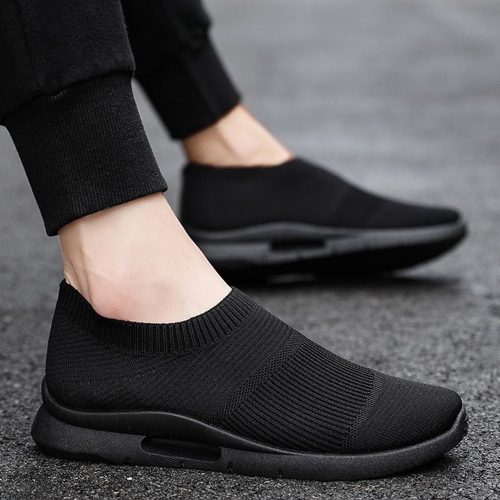 Men Light Running Shoes Jogging Shoes Breathable Man Sneakers Slip on Loafer Shoe Men's Casual Shoes Plus Size