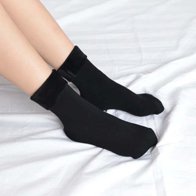 Women/Men Winter Warm Thicken Thermal Socks Wool Cashmere Snow Black Skin Seamless Sock Velvet Soft Boots Floor Sleeping Socks