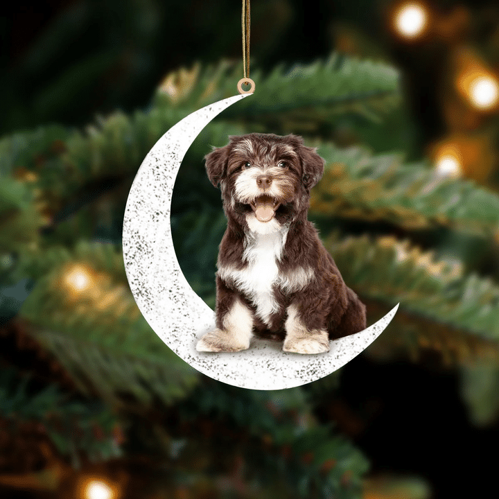 Havanese 2-Sit On The Moon-Two Sided Ornament