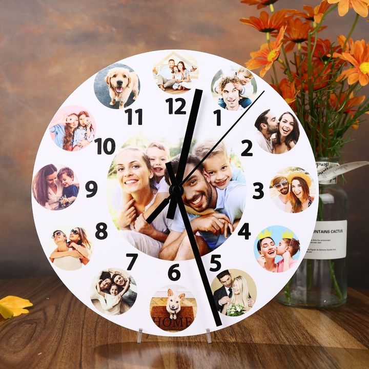 Custom photo silent clock