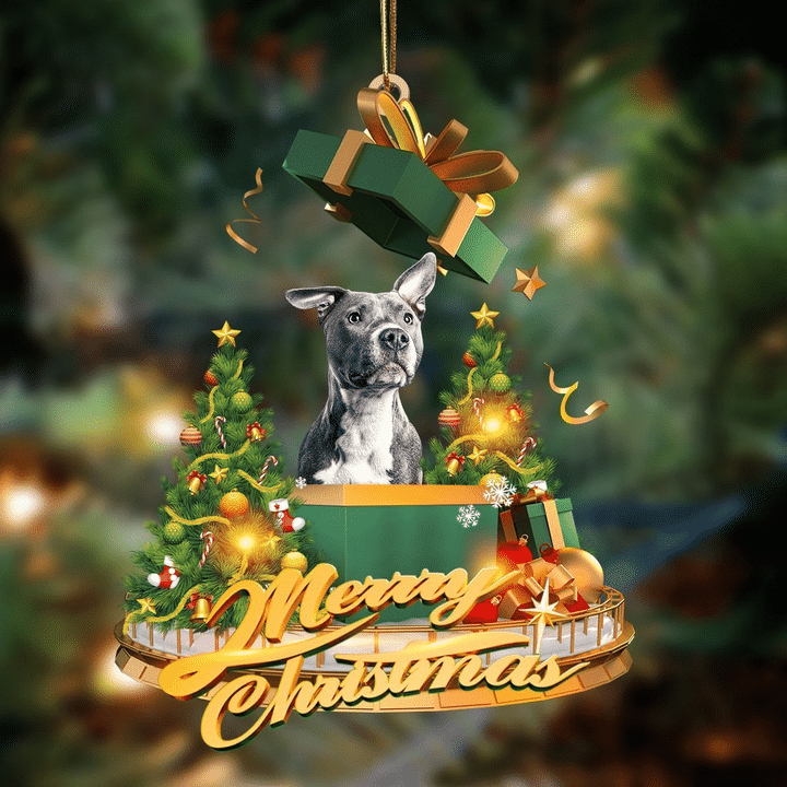 Pitbull Dog-Christmas Gifts&dogs Hanging Ornament