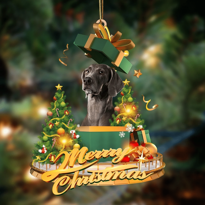 Weimaraner-Christmas Gifts&dogs Hanging Ornament