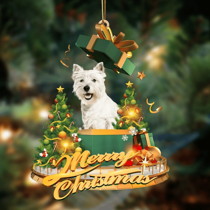 West highland white terrier-Christmas Gifts&dogs Hanging Ornament