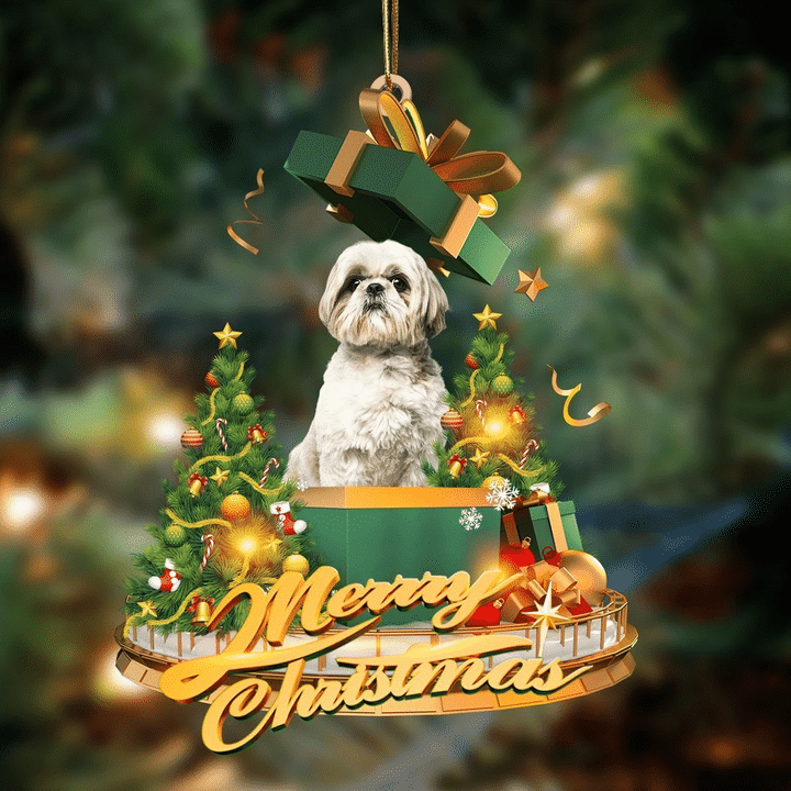 Shih Tzu 2-Christmas Gifts&dogs Hanging Ornament