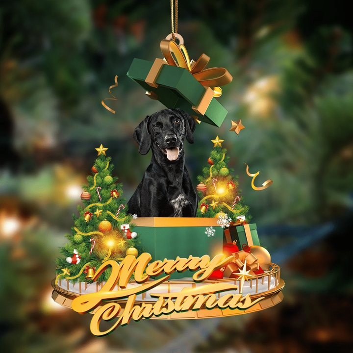 Bla Labrador2-Christmas Gifts&dogs Hanging Ornament