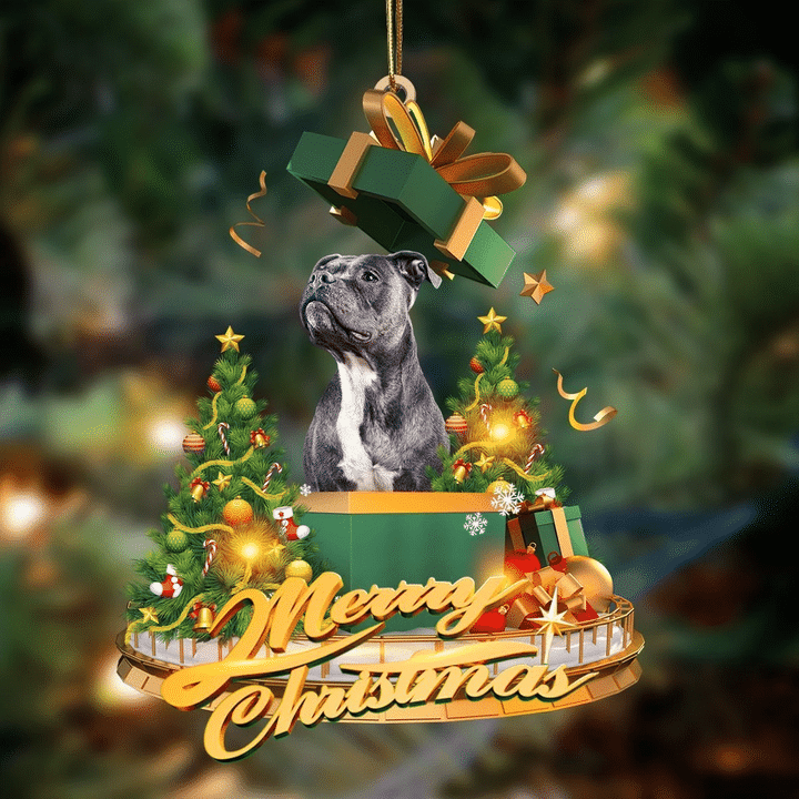 Staffordshire Bull Terrier -Christmas Gifts&dogs Hanging Ornament
