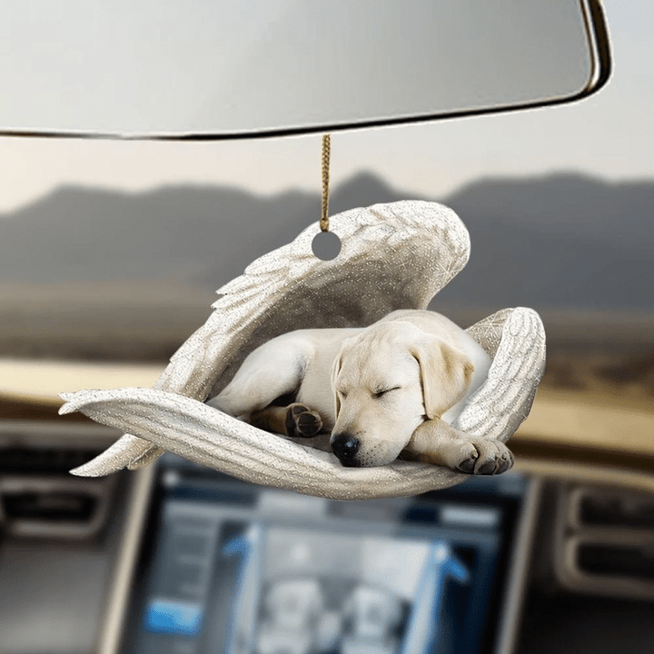 Labrador retriever sleeping angel labrador retriever lovers dog moms ornament