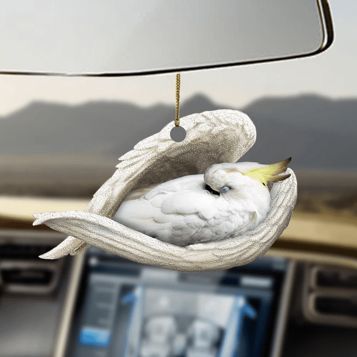 Cockatoo sleeping angel Cockatoo lovers bird lovers ornament