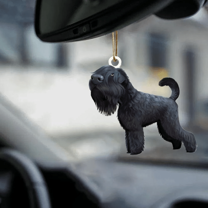 Rusian Black Terrier-Look at me-two sided ornament
