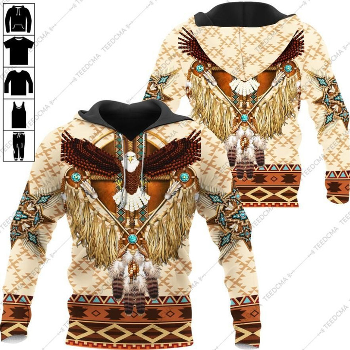 Bald Eagle Native American 3D All Over Printed Apparel