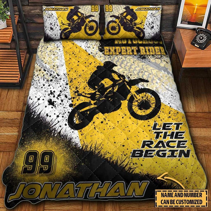 Motocross Racing Name & Number Personalized Quilt Dbq0821A02Sa