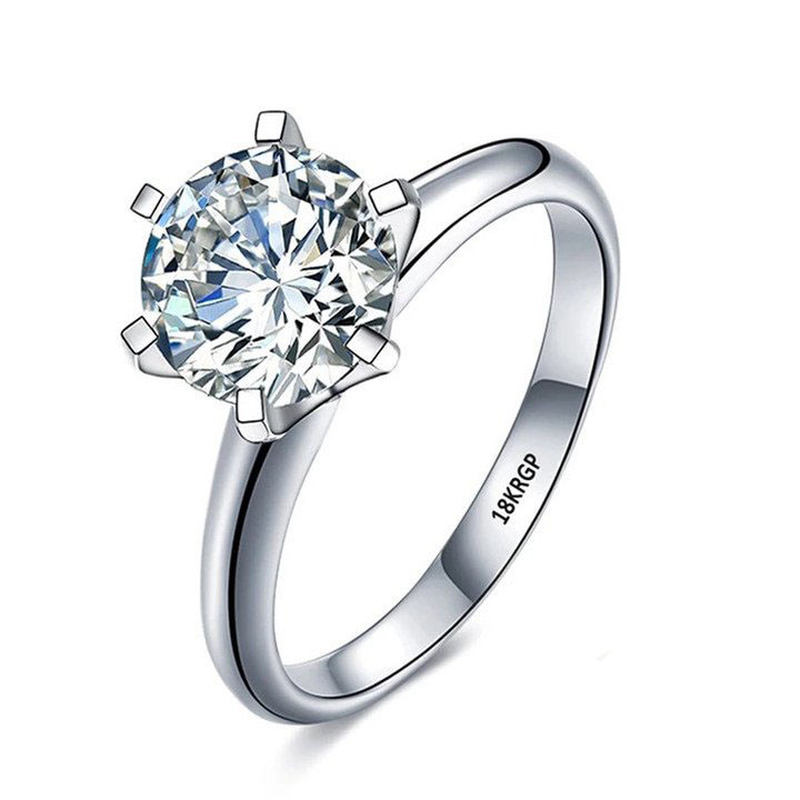 Luxury 2.0ct Lab Diamond Wedding Silver 925 Ring