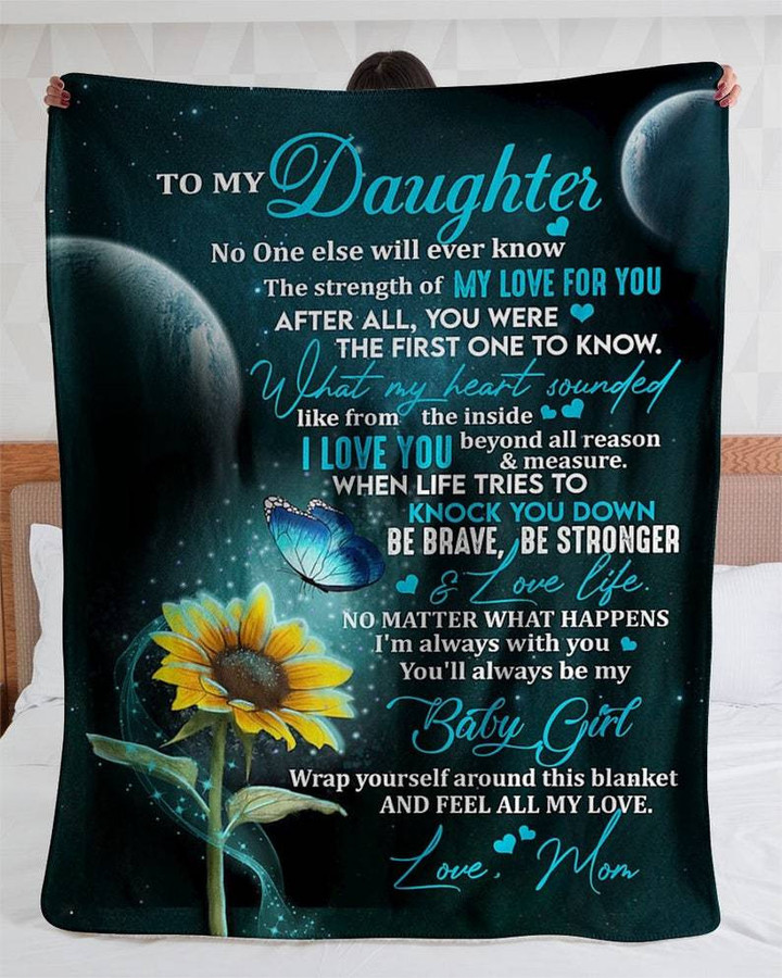 To My Daughter Feel All My Love From Mom Blanket