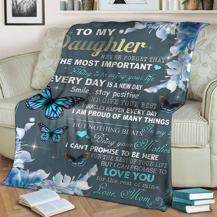 To My Daughter - I Love You Blanket