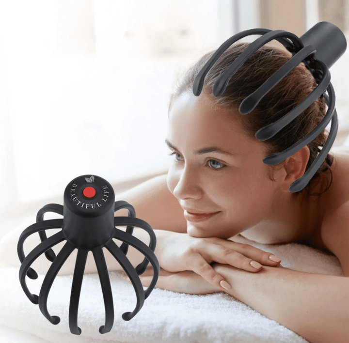 Ultimate Relaxation Electric Octopus Claw Head Massager + Gift Box
