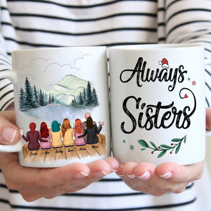 Xmas Collection - Life Is Better With Sisters (D) - Personalized Mug