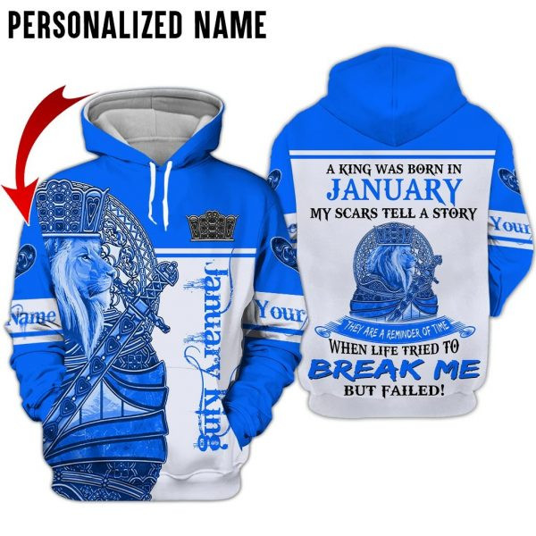Personalized Name January Guy 3D All Over Printed Clothes DHDT300801