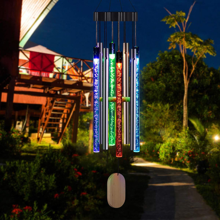 Solar Powered Musical Wind Chimes