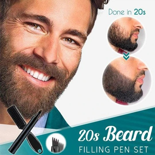 (💥New Year Sale💥- 50% OFF) Waterproof Beard Filling Pen Kit