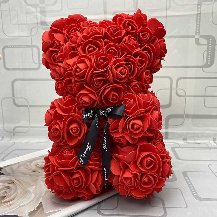 Rose Bear - Cute Anniversary Romantic Gift for Her