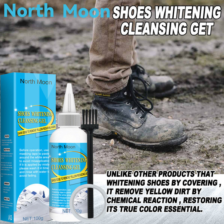 Shoes whitening cleansing gel