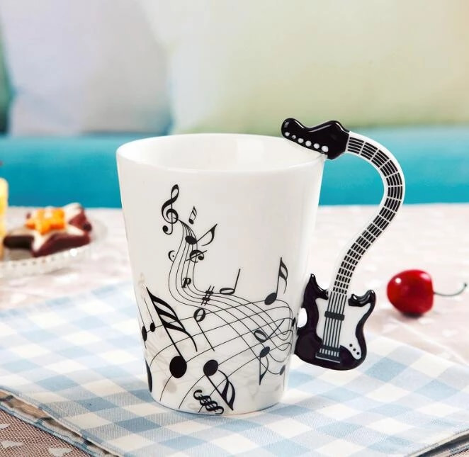 Creative Music Violin Style Guitar Mug