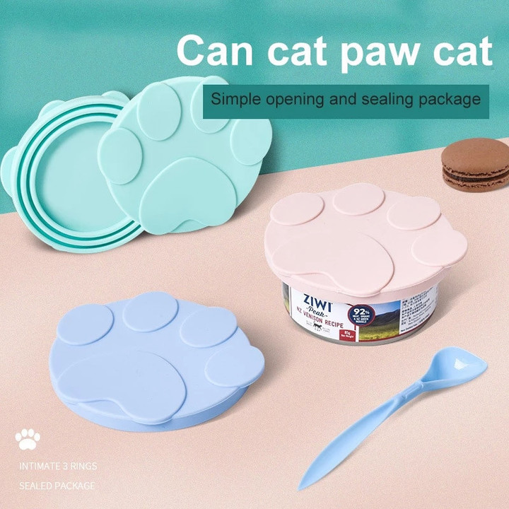 Portable Silicone Dog Cat Canned Lid 2-in-1