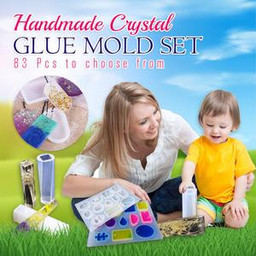 Handmade Crystal Glue Mold Set (83 Pcs)