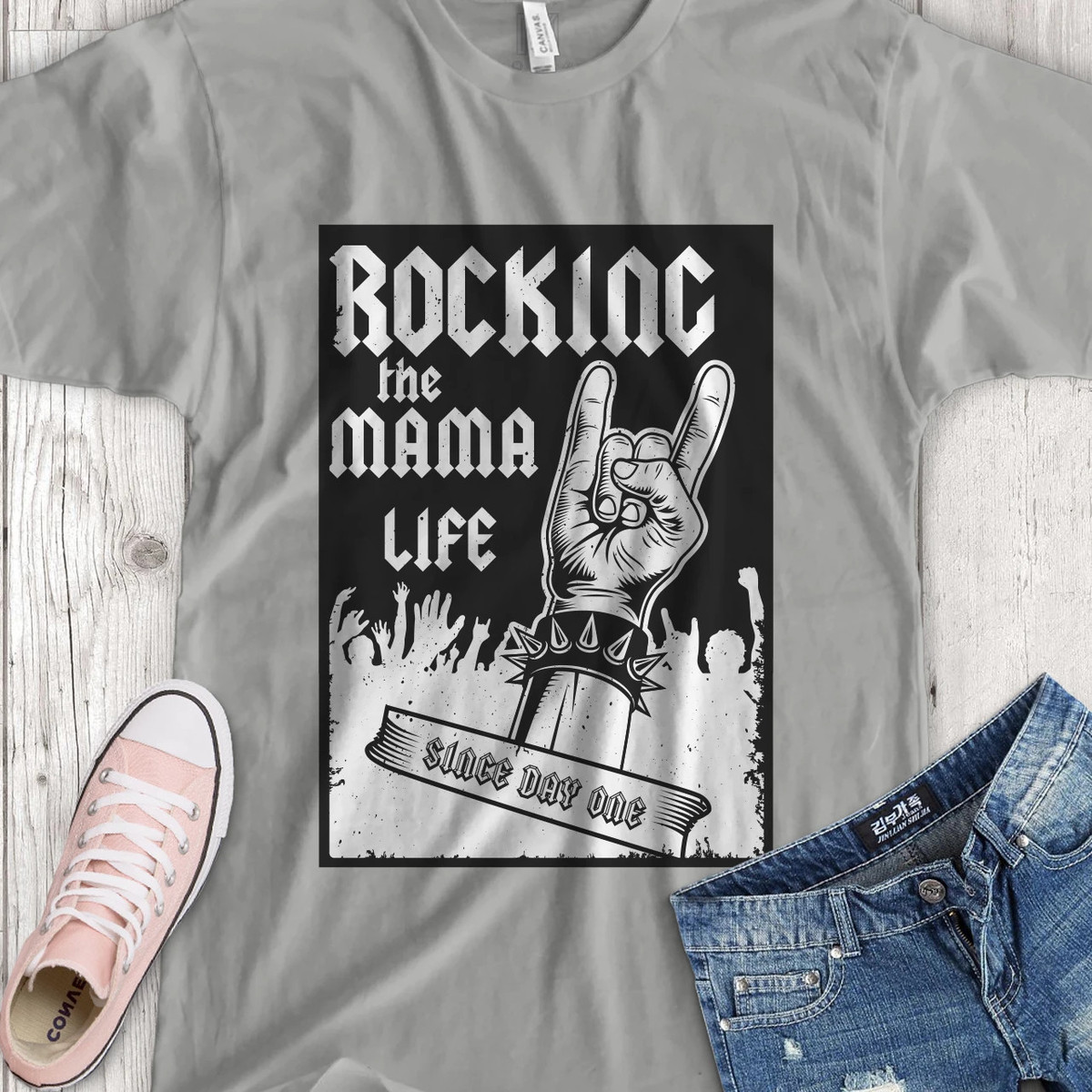 Rocking the Mama life since day one T-Shirt