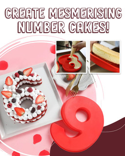 Number Cake Baking Mold