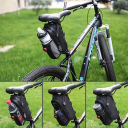 Rainproof Dirtproof Bicycle Tail Bag (With Tail Lights)