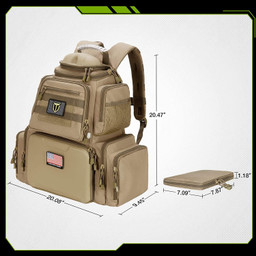 Gun Range Tactical Case Backpack