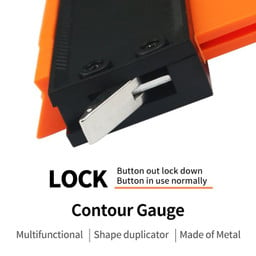 ONKEL.J Brand Lock Wider Contour Gauge Profile Tool Alloy Edge Shaping Wood Measure Ruler Laminate Tiles Meethulp Gauge