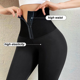 Solid High Waist Leggings Women Breasted Sports Gym Girl Warm Leggins Mujer Jogging Workout Casual Push Up Legging Fitness