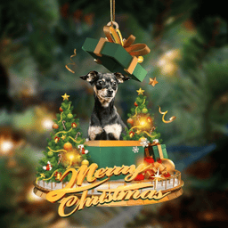 Doberman 2-Christmas Gifts&dogs Hanging Ornament
