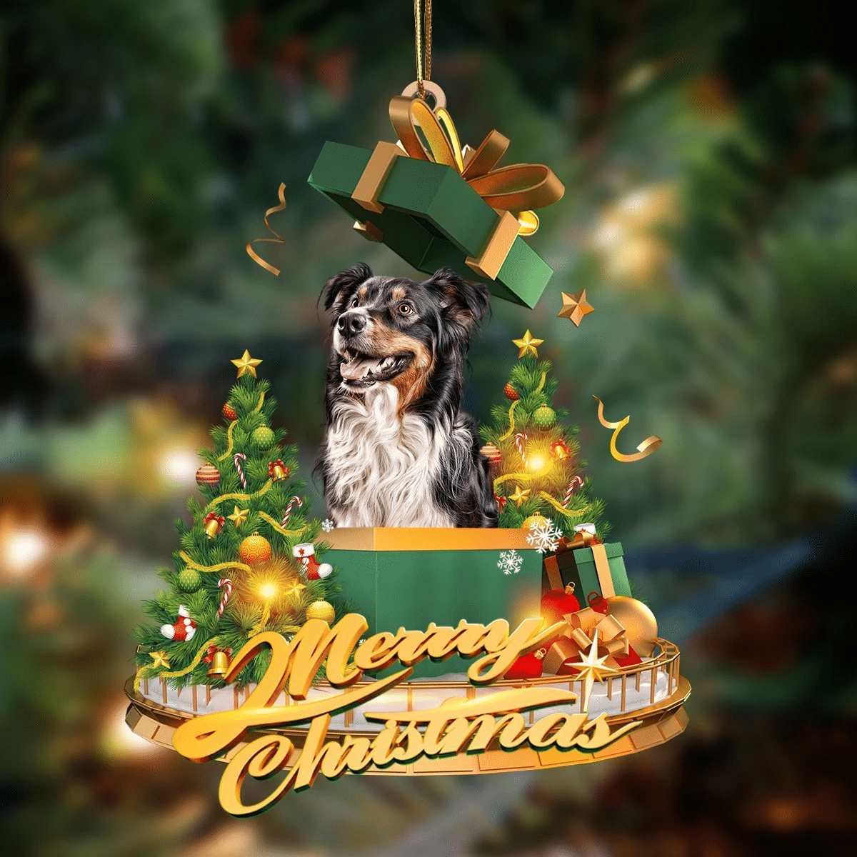 Australian Shepherd-Christmas Gifts&dogs Hanging Ornament