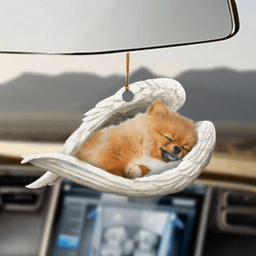 Pomeranian sleeping angel pomeranian lovers dog moms ornament