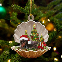Cocker Spaniel2-Sleeping Pearl in Christmas Two Sided Ornament