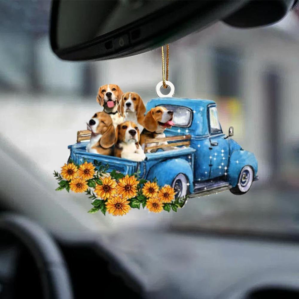 Beagle-Take The Trip Classic- Two Sided Ornament
