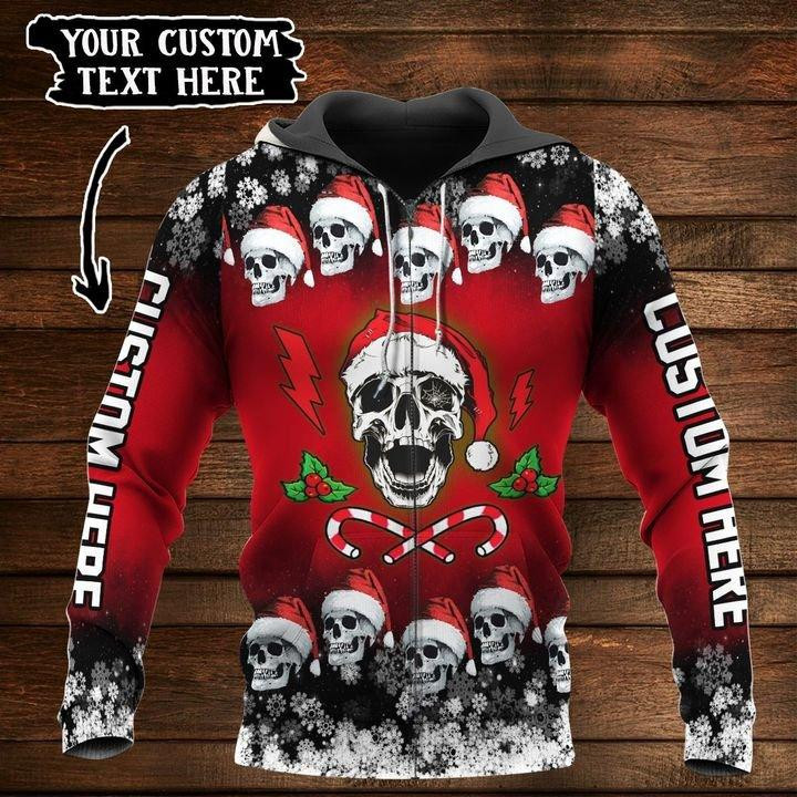 Christmas Gothic Skull 3D