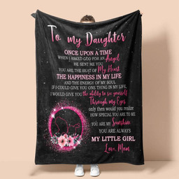 To Daughter From Mom Happiness In My Life Blanket