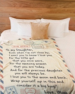To Daughter From Mom Blanket