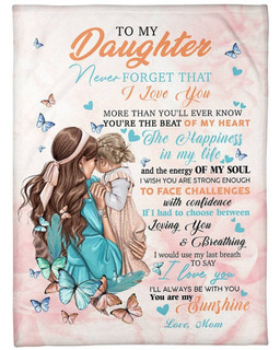 To My Daughter You Are My Sunshine Love From Mom Blanket