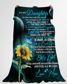 To My Daughter Feel All My Love From Mom Blanket