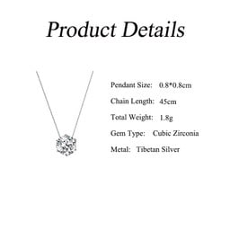 Choker Necklace for Women Jewelry Mother's Day Gift To My Mom Single Shiny Zircon Pendant Necklaces Birthday Gifts
